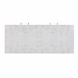 Pemberly Row Contemporary Acacia Burl Work Desk in White Finish