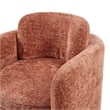 Pemberly Row Modern Fabric Accent Arm Chair in Grenada Terracotta