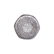 Pemberly Row Modern Style End Table made with Aluminium Casted in Silver Color