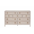 Pemberly Row Contemporary Getaway Dresser in White Weathered Oak