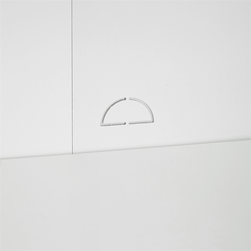 Pemberly Row Stackable Wood Kitchen Pantry Storage Cabinet in White