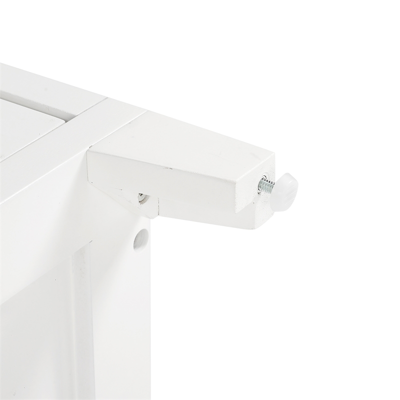 Pemberly Row Stackable Wood Kitchen Pantry Storage Cabinet in White