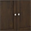 Pemberly Row Solid Wood Entryway Storage Cabinet in Brunette Brown