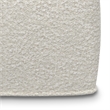 Pemberly Row Contemporary Square Pouf in Ivory Boucle Finish