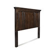 Pemberly Row Modern Wood Queen Panel Headboard in Dark Brown
