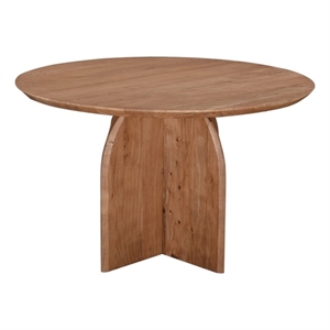 Pemberly Row Natural Finished Modern Organic Wood Dining Table