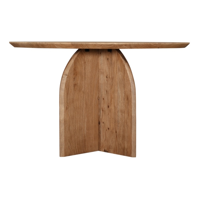 Pemberly Row Natural Finished Modern Organic Wood Dining Table