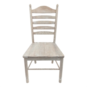 Pemberly Row 17.5&quot Wood Dining Chair in Natural Driftwood Brown