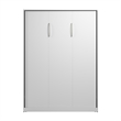 Pemberly Row Contemporary Engineered Wood Full Murphy Bed in White