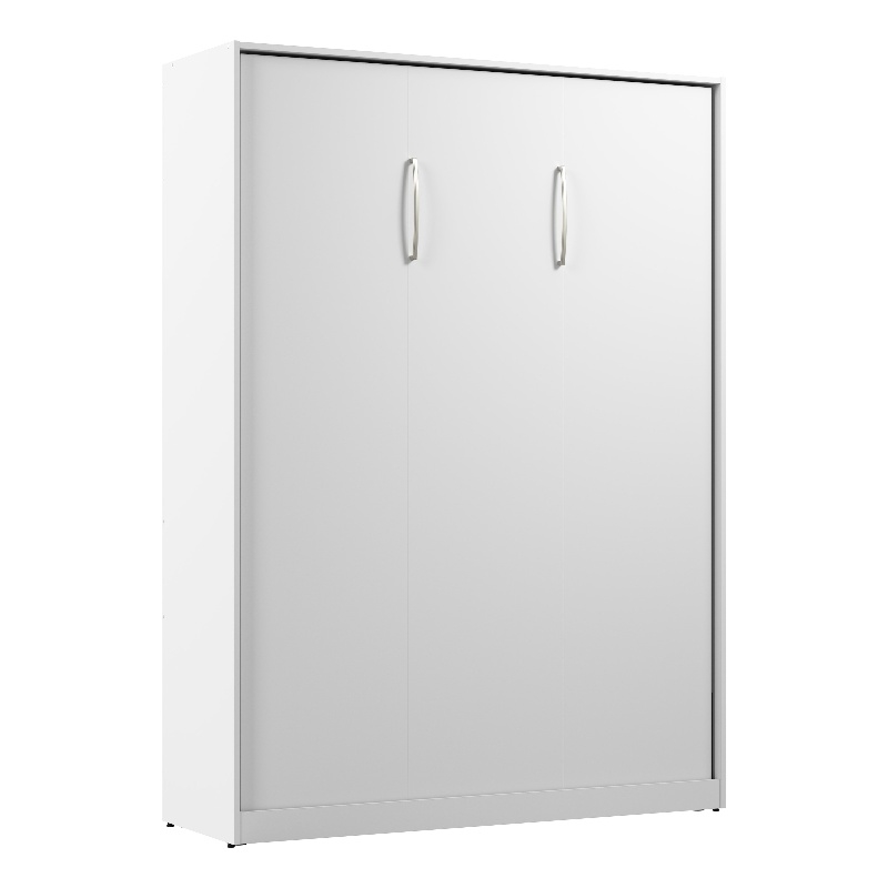 Pemberly Row Contemporary Engineered Wood Full Murphy Bed in White
