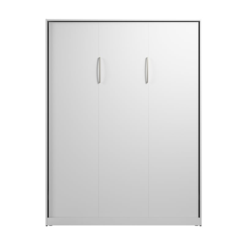 Pemberly Row Modern Engineered Wood Queen Murphy Bed in White