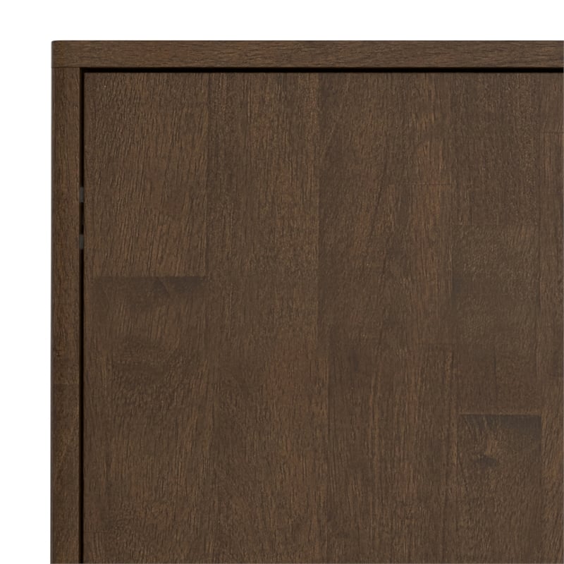 Pemberly Row 3-Door Solid Wood Sideboard Buffet/Storage in Walnut Brown