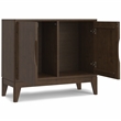 Pemberly Row 2-Door Solid Wood Sideboard Buffet/Storage in Walnut Brown