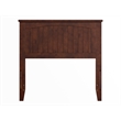 Pemberly Row Twin Coastal Solid Wood Panel Headboard in Walnut