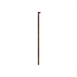 Pemberly Row Twin Coastal Solid Wood Panel Headboard in Walnut