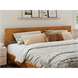 Pemberly Row Solid Wood Modern Low Profile King Platform Bed in Light Toffee