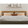 Pemberly Row Solid Wood Modern Low Profile King Platform Bed in Light Toffee