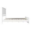 Pemberly Row King Wood Low Profile Platform Bed with Matching Footboard in White