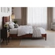 Pemberly Row Modern Full Wood Low Profile Platform Bed in Walnut