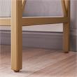 Pemberly Row Contemporary Mixed Metal and Wood Bookshelf in White/Gold
