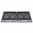 Pemberly Row Collapsible X Desk - Gray Herringbone/Matte Black
