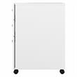 Pemberly Row 3 Drawer Mobile File Cabinet in White - Engineered Wood
