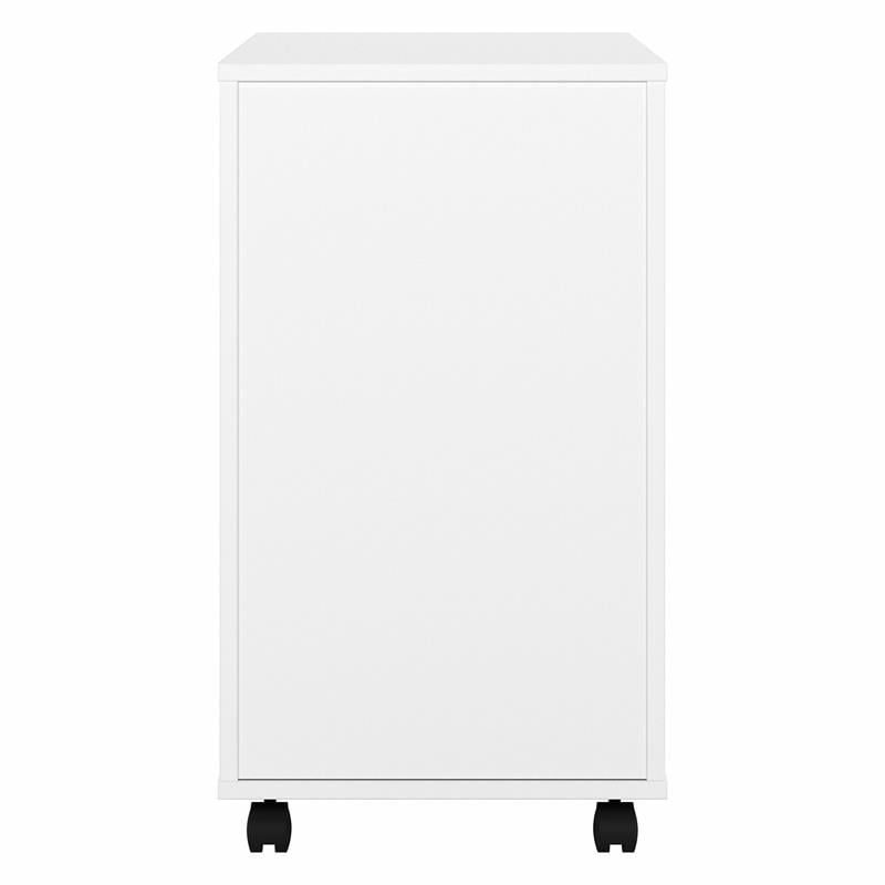 Pemberly Row 3 Drawer Mobile File Cabinet in White - Engineered Wood
