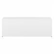 Pemberly Row Low Storage Cabinet with Doors in White - Engineered Wood