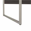 Pemberly Row 48W x 24D Computer Table Desk in Storm Gray - Engineered Wood