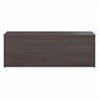 Pemberly Row Low Storage Cabinet with Doors in Storm Gray - Engineered Wood