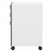 Pemberly Row 3 Drawer Mobile File Cabinet in Pure White & Gray - Engineered Wood