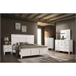 Pemberly Row Modern Transitional Solid Wood Chest in White Finish