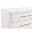 Pemberly Row Modern Transitional Solid Wood Chest in White Finish