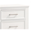 Pemberly Row Contemporary Wood Nightstand with 2 Drawers in White