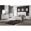 Pemberly Row Contemporary Solid Wood 3-Drawer Nightstand in White