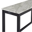 Pemberly Row Contemporary 4-Piece Faux Marble & Wood Bar Set in Gray