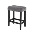 Pemberly Row Contemporary 4-Piece Faux Marble & Wood Bar Set in Gray