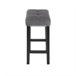 Pemberly Row Contemporary 4-Piece Faux Marble & Wood Bar Set in Gray