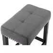 Pemberly Row Contemporary 4-Piece Faux Marble & Wood Bar Set in Gray
