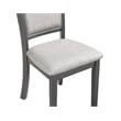 Pemberly Row Contemporary 5-Piece Contemporary Wood Dining Set in Gray