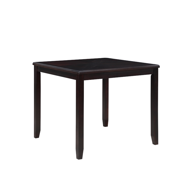 Pemberly Row Contemporary 5-Piece Transitional Wood Counter Set in Ebony