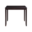Pemberly Row Contemporary 5-Piece Transitional Wood Counter Set in Ebony