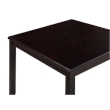 Pemberly Row Contemporary 5-Piece Transitional Wood Counter Set in Ebony