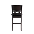 Pemberly Row Contemporary 5-Piece Transitional Wood Counter Set in Ebony