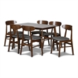 Pemberly Row Contemporary Dining Chair with Cushion- Set of 2- Dark Gray