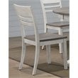 Pemberly Row Wood Side Chairs in Gray Ash / Stormy White (Set of 2)