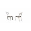 Pemberly Row 7-Pc Wood Pedestal Dining Set in Ash / Stormy White