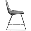 Pemberly Row Metal Dining Side Chair in Noir Black (Set of 2)