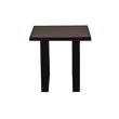 Pemberly Row Contemporary Solid Sheesham Wood End Table - Gray