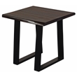 Pemberly Row Contemporary Solid Sheesham Wood End Table - Gray